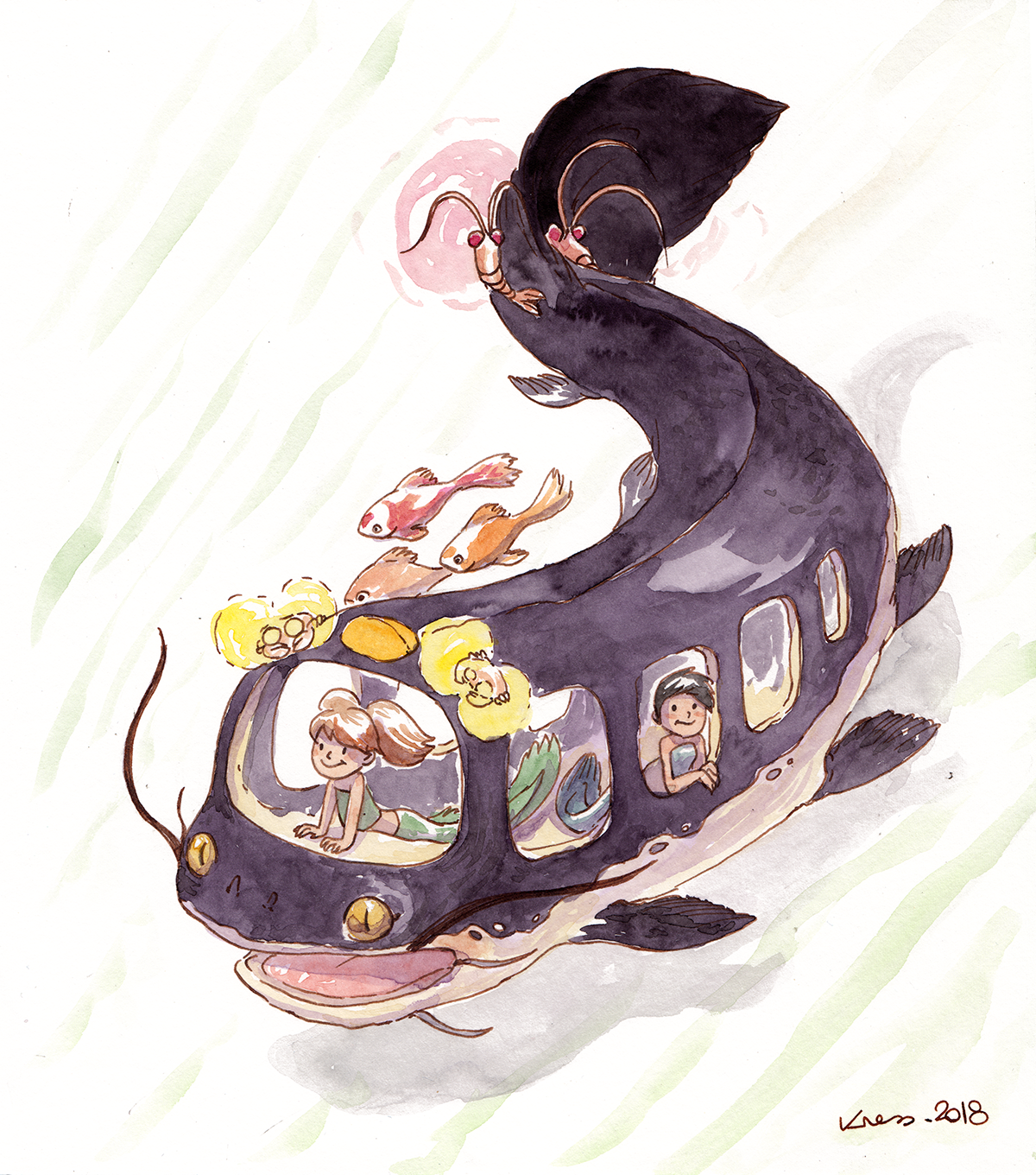 Catfish Bus Le Poisson Chat Bus Un Fan Art De Totoro Kness
