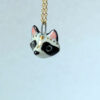 cute raccoon portrait pendant