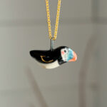 adorable puffin pendant