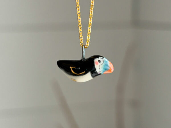 adorable puffin pendant