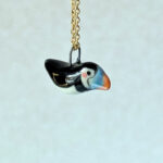 adorable puffin pendant