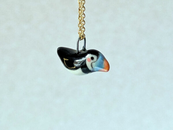 adorable puffin pendant