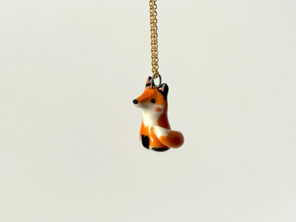 Pendant - Red Fox Sitting - Image 4