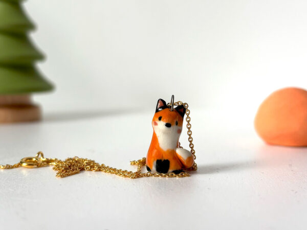 Pendant - Red Fox Sitting - Image 2