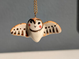 barn owl pendant