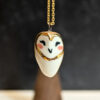 adorable barn owl pendant