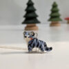 porcelain pendant cute blue tiger