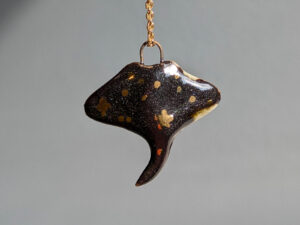 nightsky ray porcelain pendant