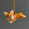 pembroke welsh corgi porcelain pendant