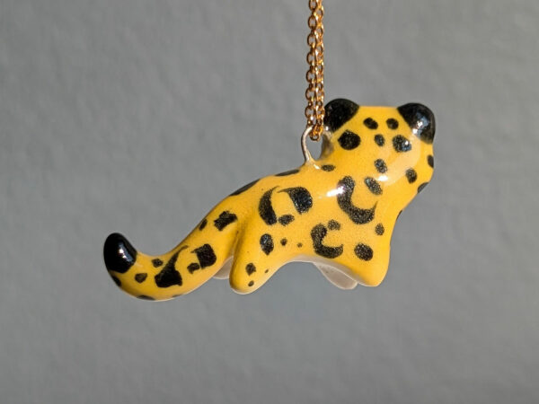 leopard pendant porcelain