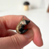 cute porcelain pendant platypus gold handmade in Canada by kness