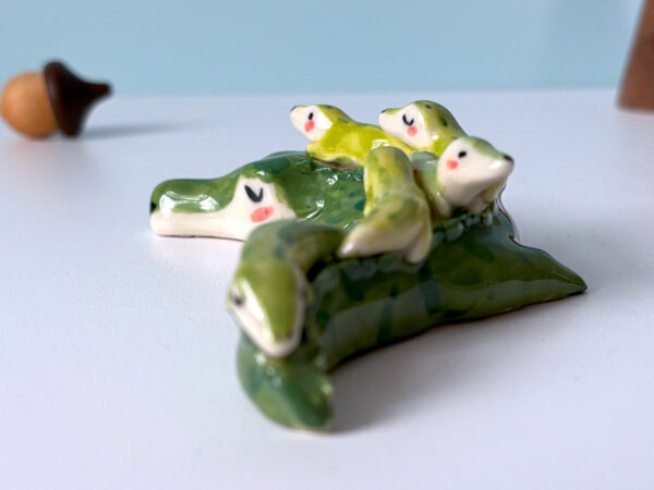 Porcelain Figurine - Crocodile Mama