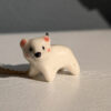 adorable polar bear pendant handmade porcelain by kness