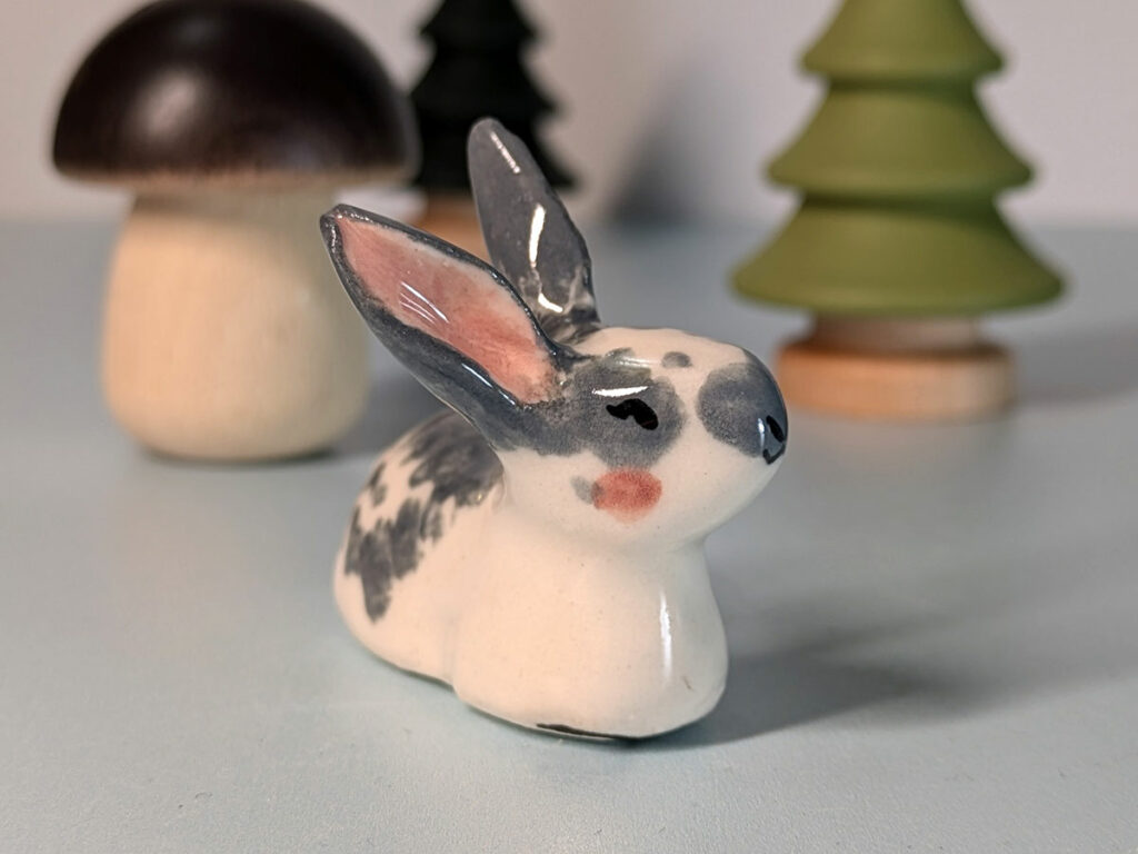 Figurine Lapin porcelaine