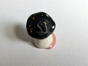 porcelain witch mouse with wand