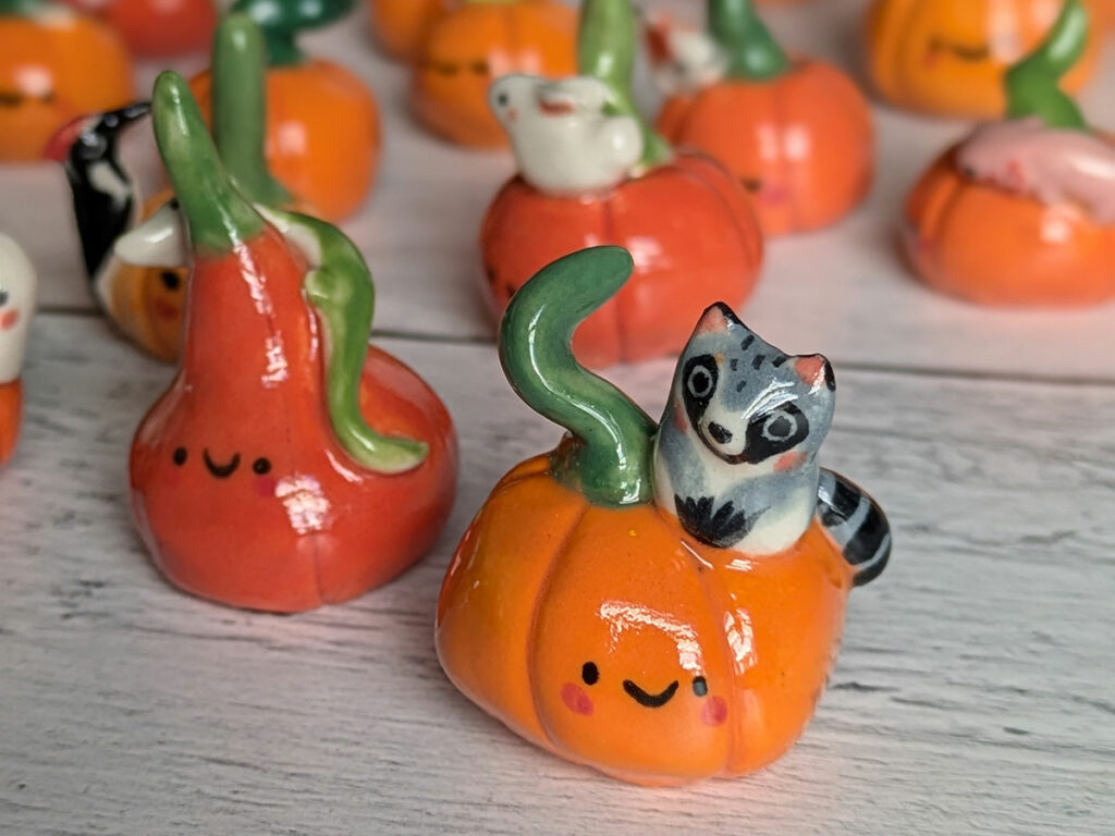 cute pumpkin figurine