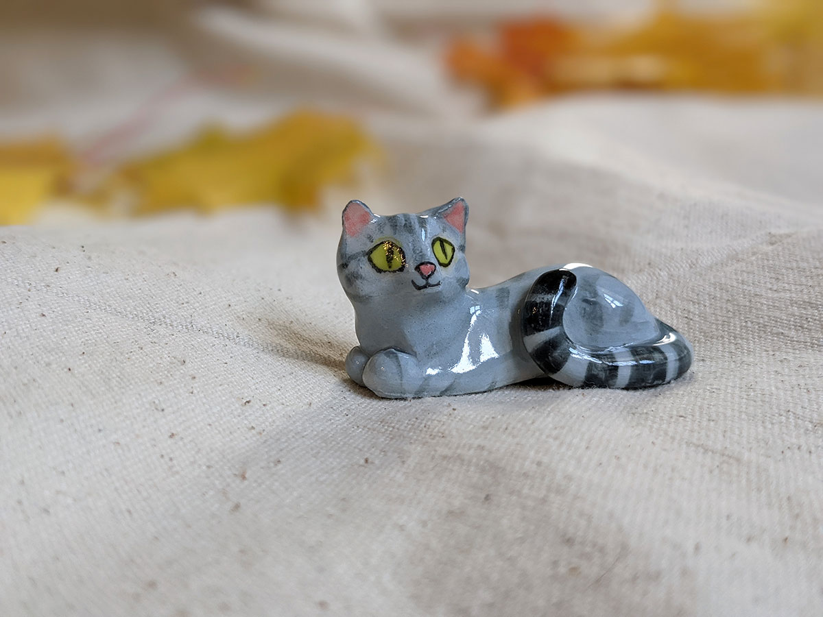 Cat Figurine 