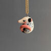 sleepy opossum cute porcelain pendant