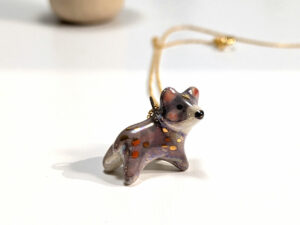 ceramics bear pendant