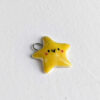 cute yellow star porcelain pendant