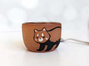 Red Clay Tumbler Red Panda Standing - Kness