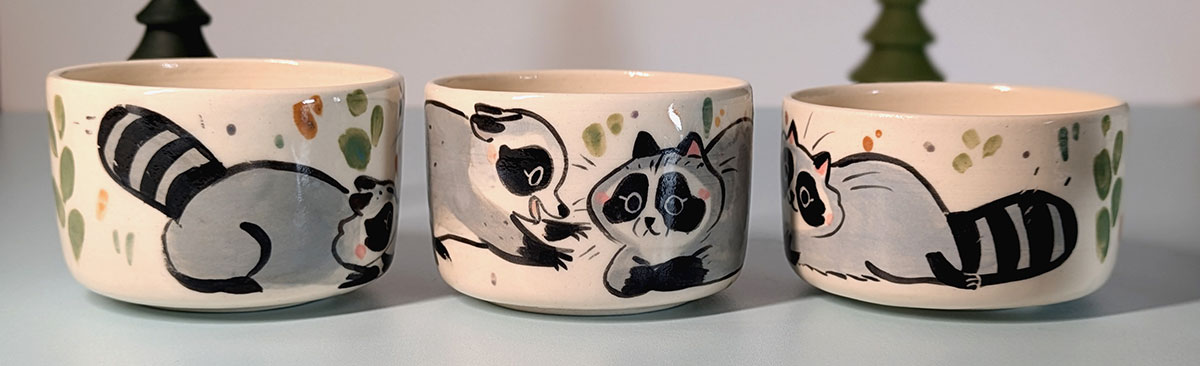 adorable raccoon tumblers for raccoon lovers