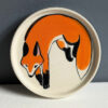 ring tray fox ceramic