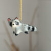 raccoon pendant porcelain