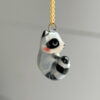 cute raccoon pendant sleepy