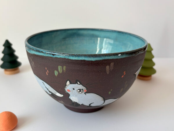 Bowl - Blue Foxes - Image 6