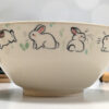 white bunny bowl