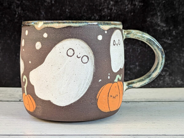 cute pottery for halloween, handmade in canada