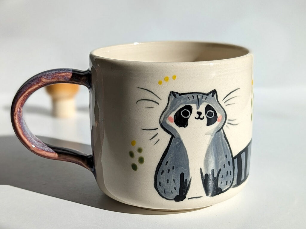 raccoon mug