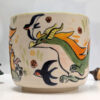 spring dragon planter illustrative pottery by kness