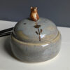 porcelain lidded jar with cute bear