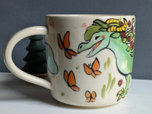 summer dragon mug