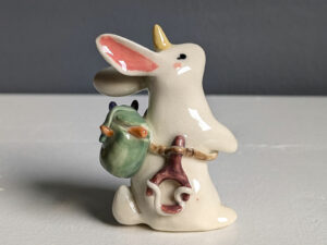 adorable bunny figurine dungeon and dragons aventurer