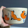 red fox illustrated planter