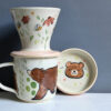 cute pour over coffee set with bears