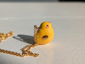 cute yellow chick pendant