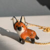 cute maned wolf pendant