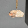 white sheep pendant