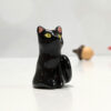 whiskers vase black cat