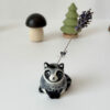 whiskers vase raccoon porcelain