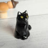 whiskers vase black cat