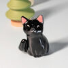 whiskers vase black cat