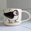 puffin couple mug