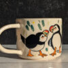 puffin couple mug