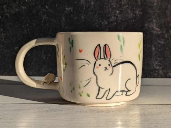 sculpted bunny mug