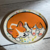 cute corgi saucer